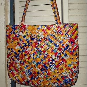 Woven Juice Box Tote